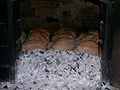 bread in a traditional oven in Portugal