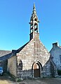 La chapelle Sainte-Barbe : la façade.