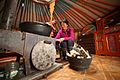 Yurt interior (shelter)