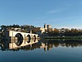 Pont d'Avignon, rocher des Doms, palais des Papes