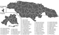 Jamaica House of Representative Constituency Map (2011 & 2016 Elections) (Blank)