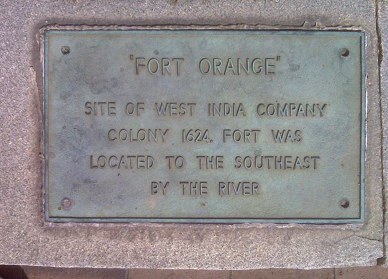 File:Fort Orange Historical Marker.jpg