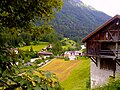 Inn River in Lavin (municipality Zernez)