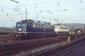 main station of Heilbronn, Wartberg hill in the background (December 1993)