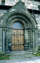 English: A Romanesque portal of Stavanger Cathedral