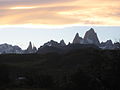 Cerro Torre left and Cerro Fitz Roy right