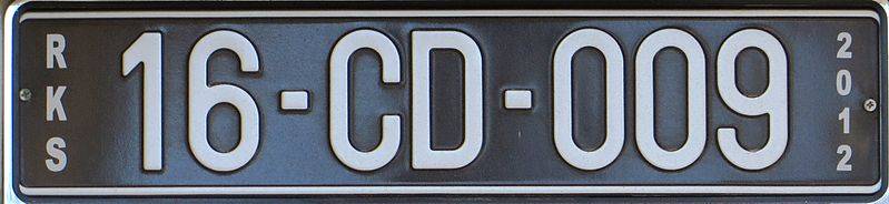 File:Kosovo CD license plate.jpg