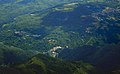 ↑Photo↑ (with description): Faete, Rocca (castle), village Spelonga from Monte Vettore