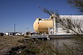 ET 136 emerges from the Pegasus barge