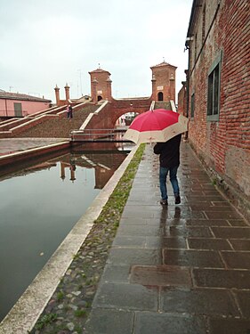 Rain in Comacchio