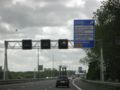 Northern part of Amsterdam ring road, near exit of Central Amsterdam.