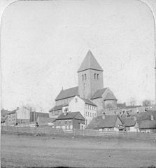 English: Gamle Aker church (photo 1906)