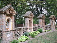 Garden in the monastery of Báč Author: Taz666