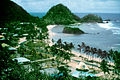 Bird's-eye view of the coast of Pago Pago