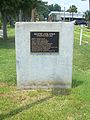 Commemorative marker for the Lakewalk.