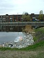 Pollution in the Lachine Canal, Montreal, Canada