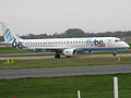 Embraer E-195 G-FBEF at Manchester Airport