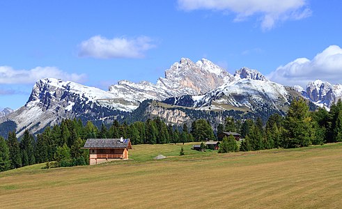 Puez-Geisler Nature Park View from the Seiser Alm South Tyrol