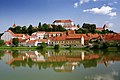 Old town from across the river Drava