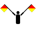 English: Semaphore Deutsch: Winkeralphabet-Signal