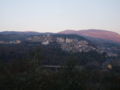 The town and the Aurunci mountains