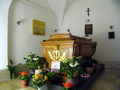 coffin of Empress Dagmar, married to tsar Alexander III in the cathedral of Roskilde