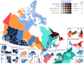 Canadian federal election 2008 - Winning party vote by riding