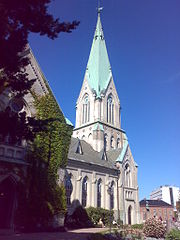 English: Kristiansand Cathedral, 1885, neo-gothic, brick/cement