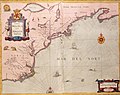 Jan Janssonius, Map of New Netherland and New England, 1647