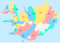 1703 counties of Iceland