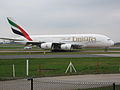 Airbus A380-800 A6-EDF at Manchester Airport