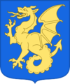 D’azzurro al drago d'oro