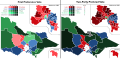 Victoria state election 2014 - First Party Preference Vote & Two-Party Preferred Vote By Division