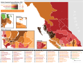 British Columbia general election 2020 - Winning party vote by riding