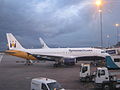 Airbus A320-200 G-OZBK at Manchester Airport Gate 25