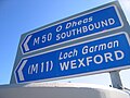 M50 signage