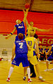 Basketball tipoff in Iceland.