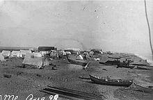 Nome beach August 1898 just before gold discovered on Anvil Creek