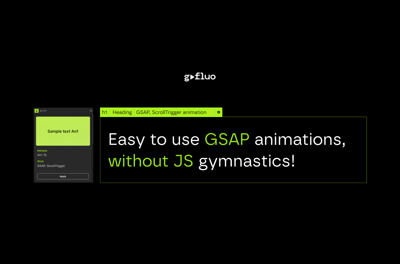 Easy to use GSAP animations, without JS gymnastics!