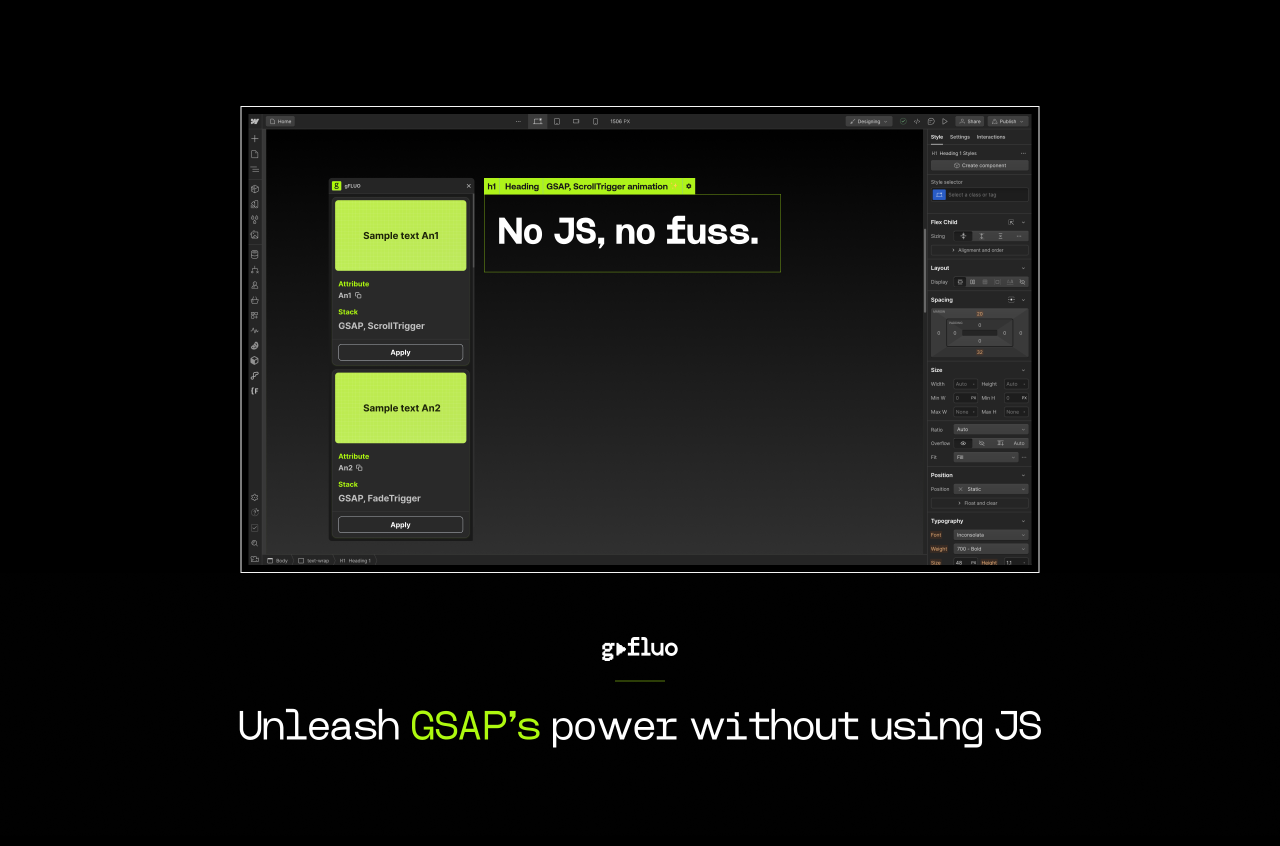 Unleash GSAP's power without using JS