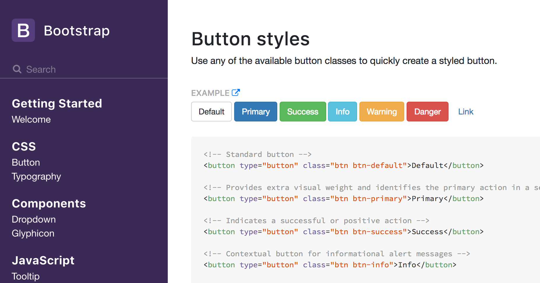 Bootstrap style guide