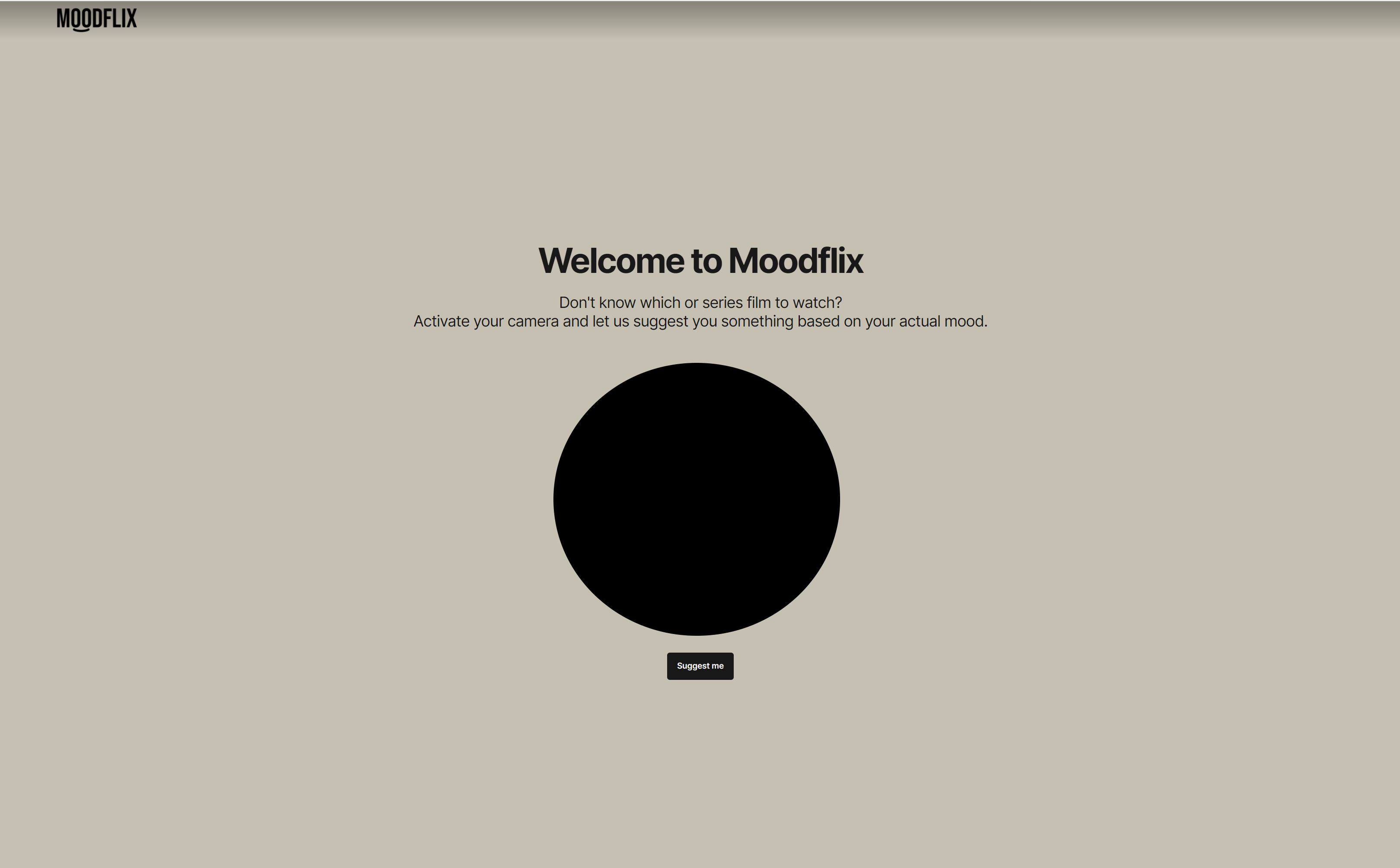 Moodflix Landing page