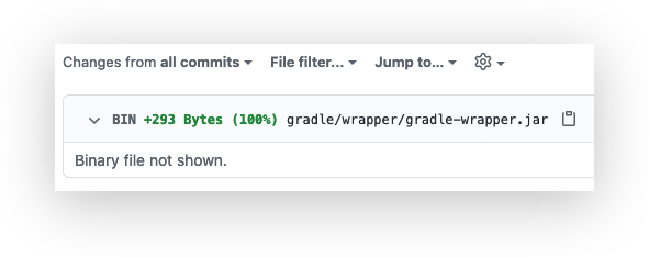 Empty binary diff