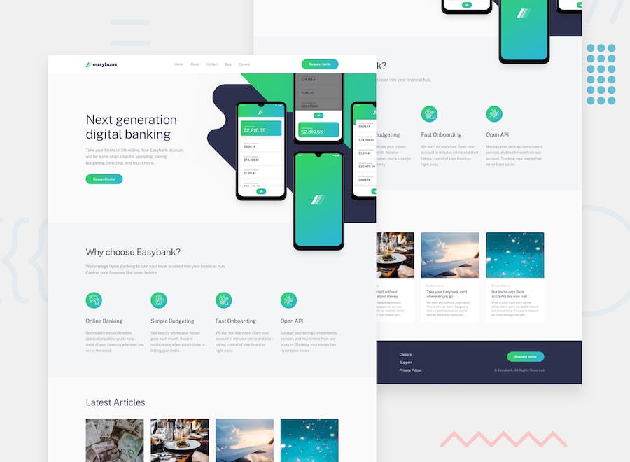 Projeto Easybank Landing Page