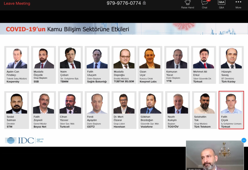 Türksat and IDC Turkey Jointly Organize Online Event