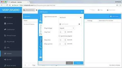VoIPstudio queues
