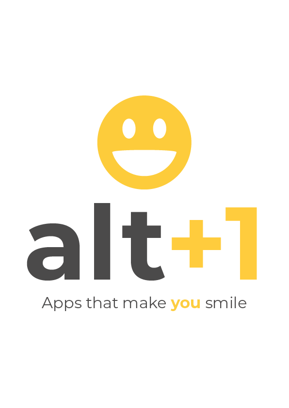 alt 1 logo with mobile device