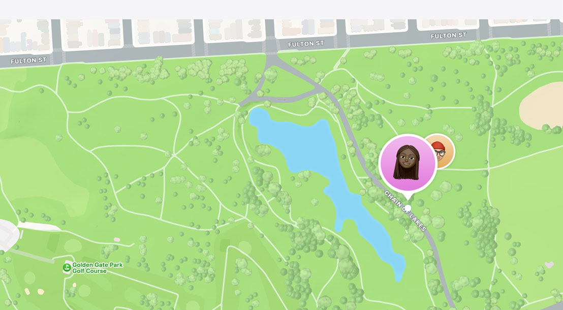 App Buscar mostrando a localização de amigos e amigas em um mapa.