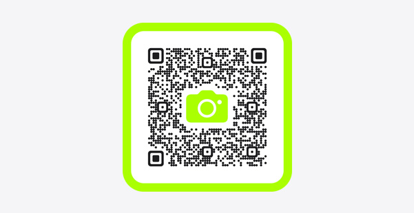 Imagen de un código QR con un enlace para abrir la app Fitness