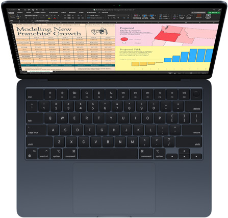 Microsoft Excel su un MacBook Air